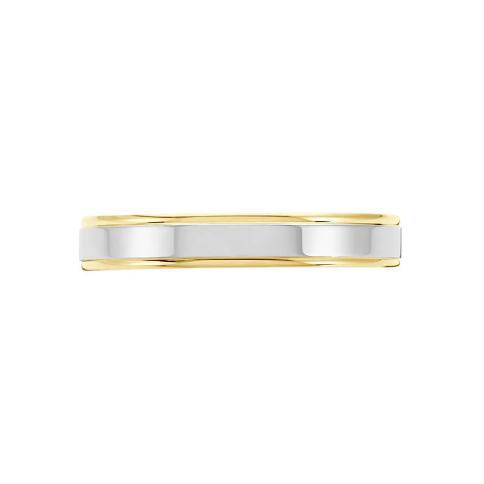 Alliance Beatrice Ruban Plat Or Bicolore