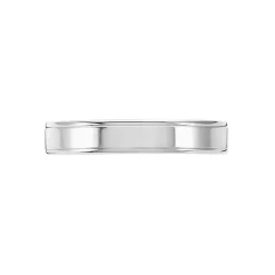 Alliance Beatrice Ruban Plat Or Blanc
