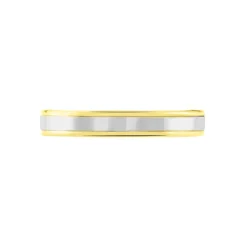 Alliance Beatrice Ruban Plat Or Bicolore