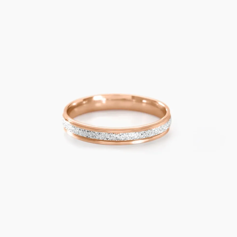 Alliance Caroline Sablee Ruban Plat Or Bicolore
