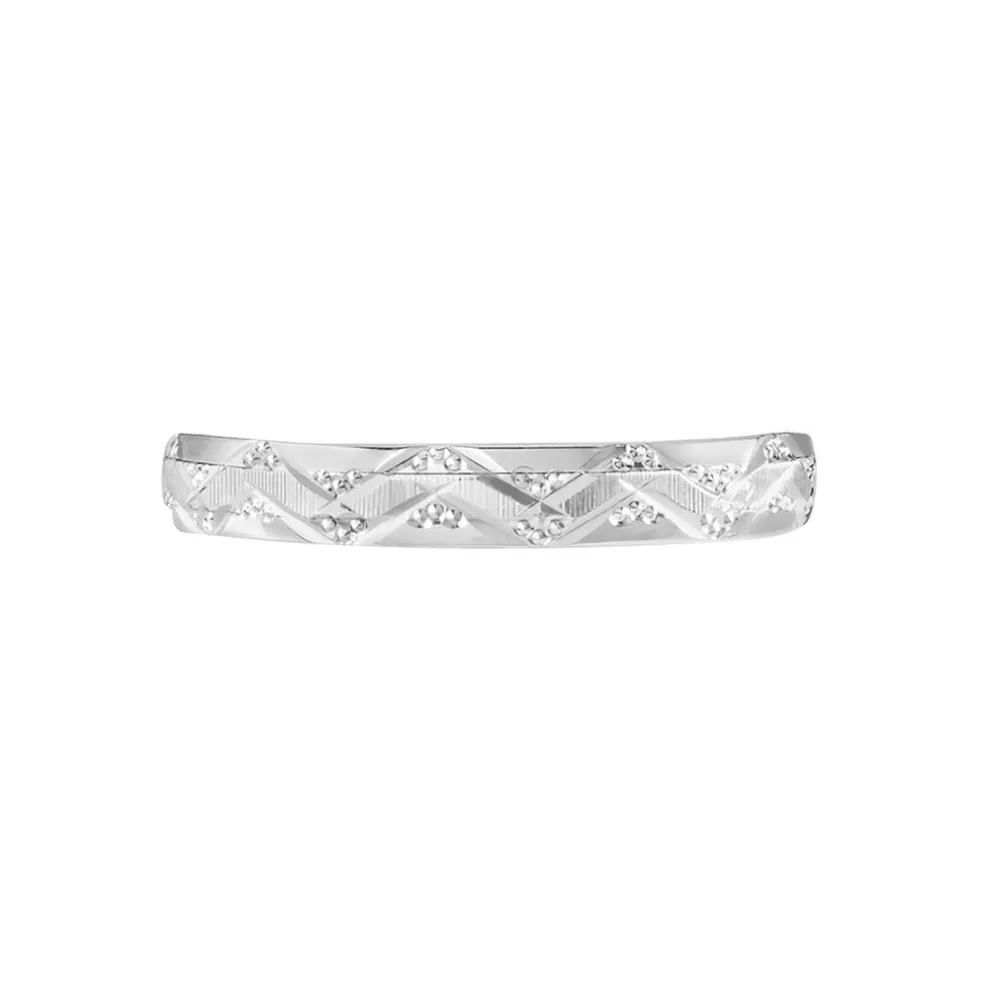 Alliance Clotilde Ruban Plat Or Blanc