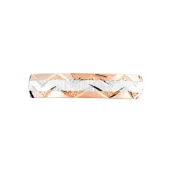 Alliance Clotilde Ruban Plat Or Bicolore