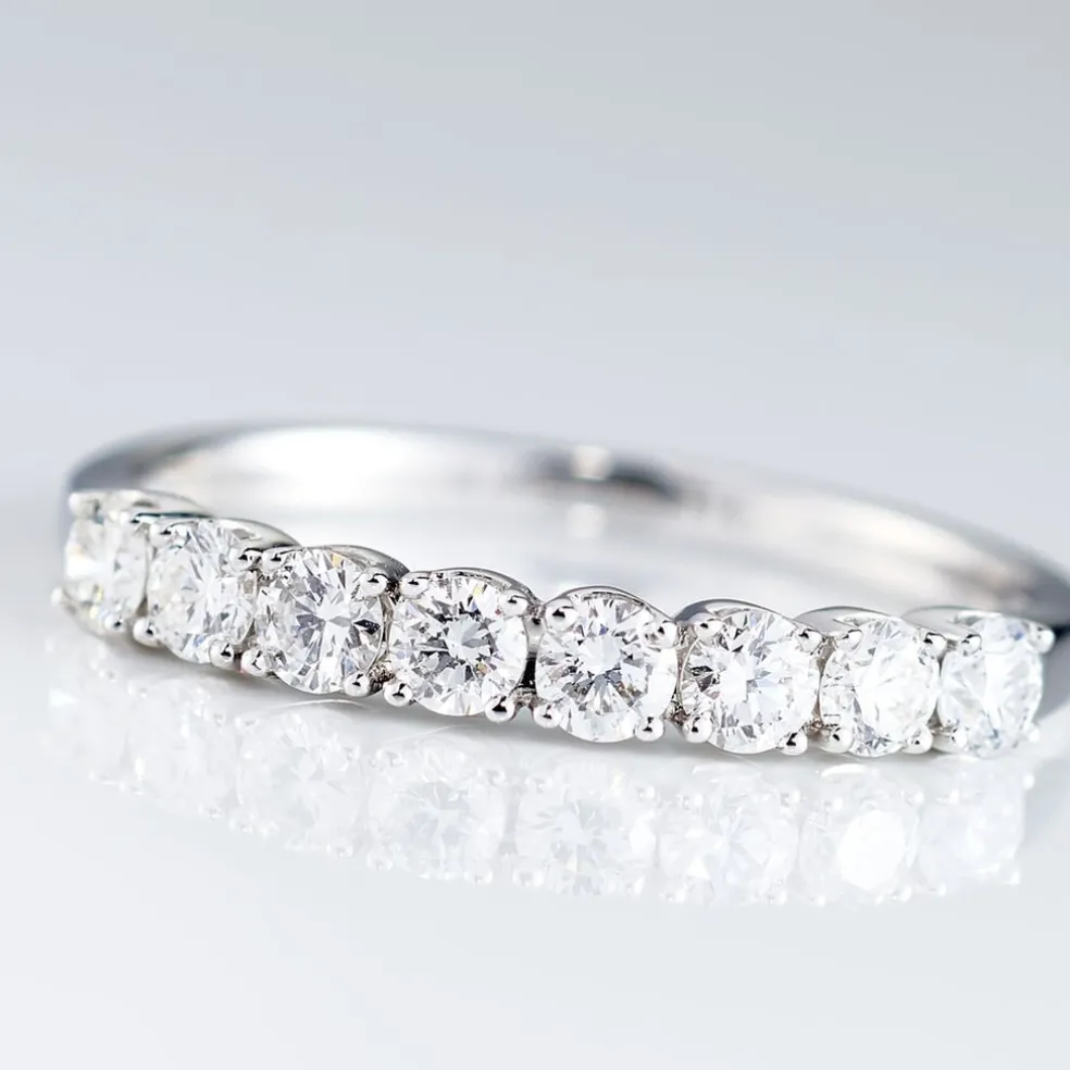 Alliance Eloisa Or Blanc Diamant Synthetique
