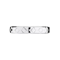Alliance Fantaisie Ruban Plat Or Blanc