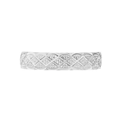 Alliance Ginny Ruban Plat Or Blanc