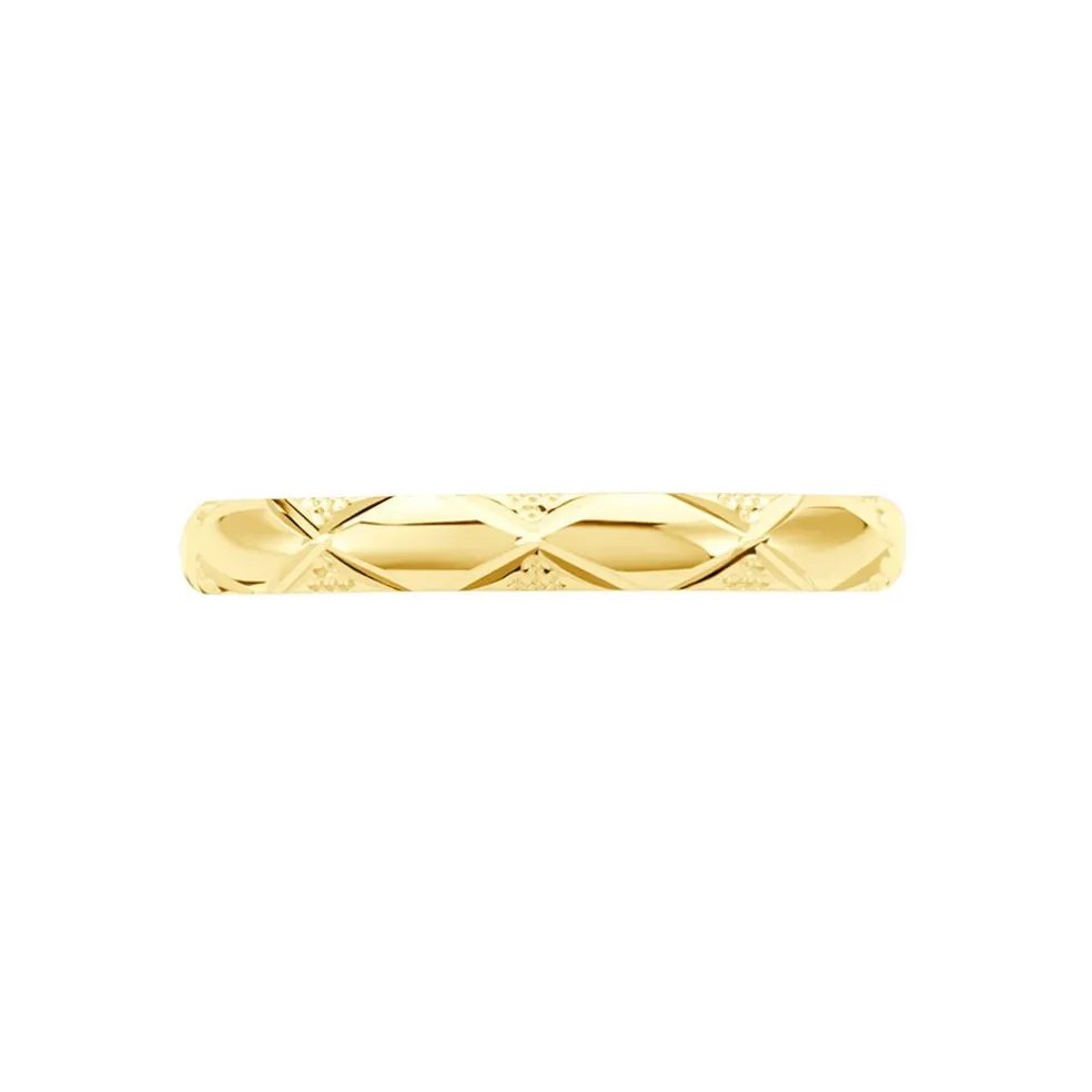 Alliance Harmonie Demi Jonc Classique Or Jaune