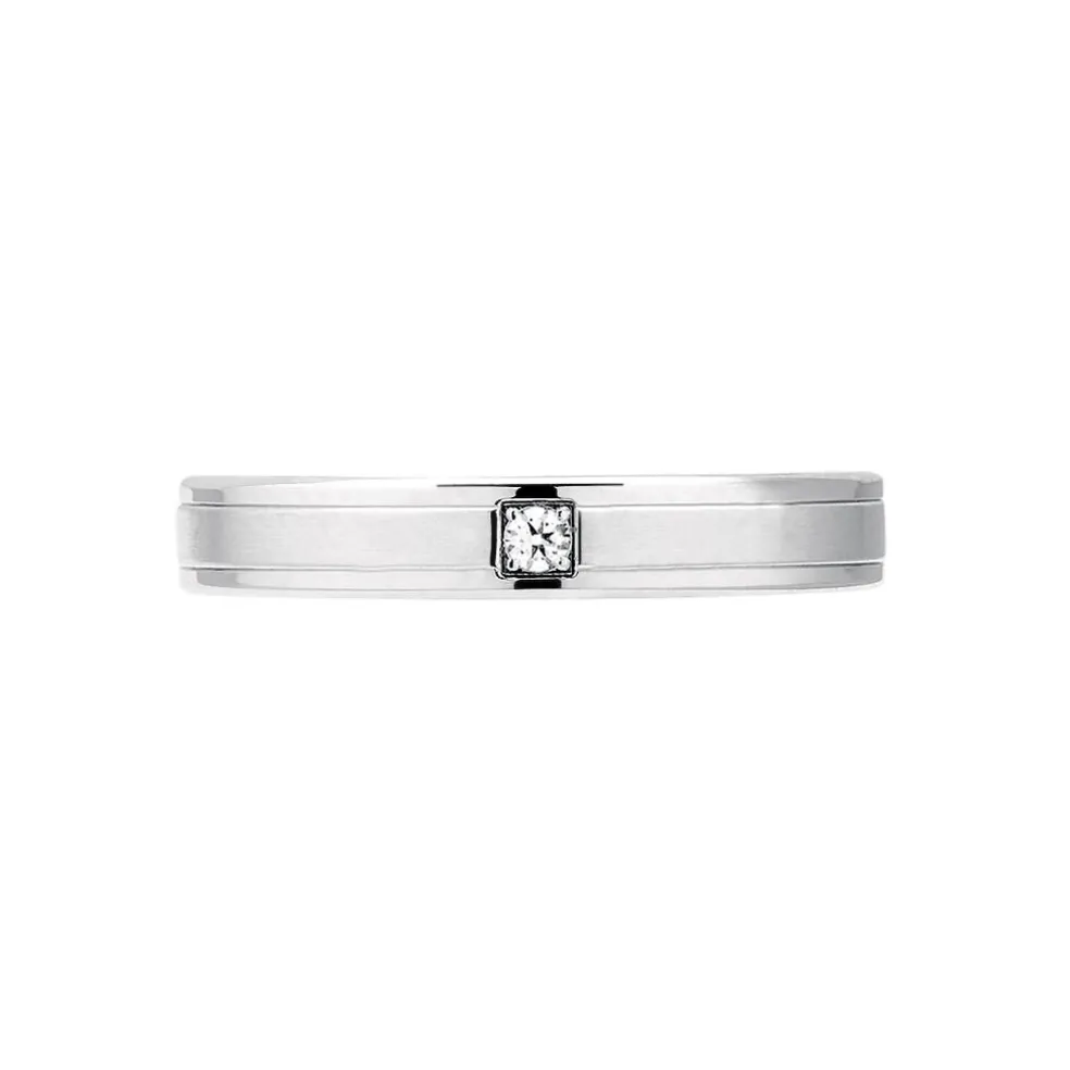 Alliance Mae Or Blanc Diamant