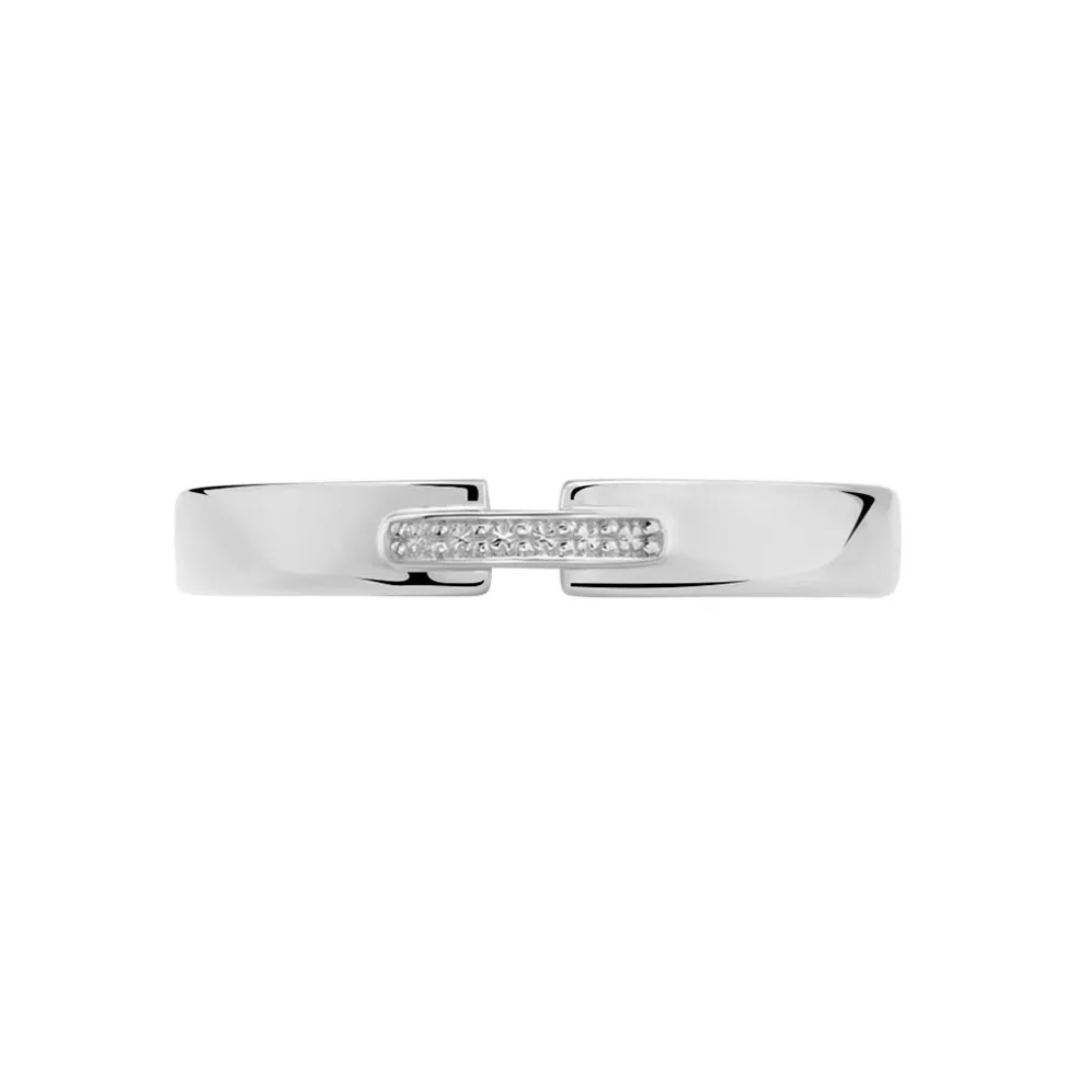 Alliance Magali Ruban Plat Or Blanc