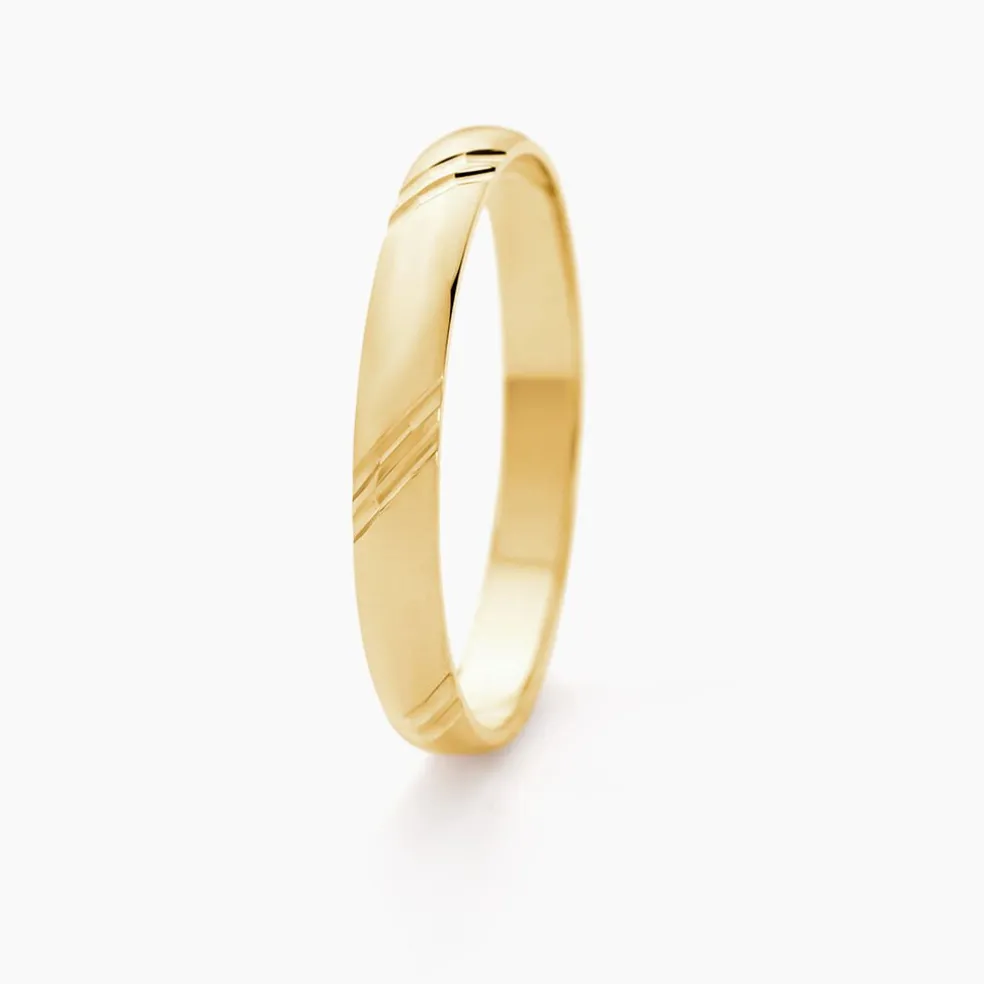 Alliance Massina Demi Jonc Classique Or Jaune