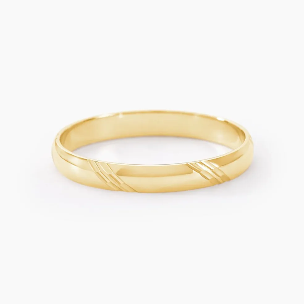Alliance Massina Demi Jonc Classique Or Jaune