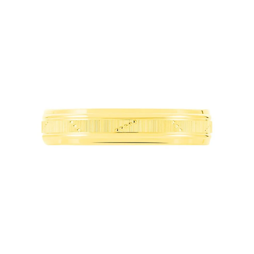 Alliance Memouna Ruban Plat Or Jaune