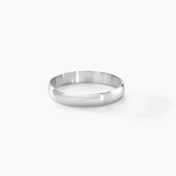 Alliance Meredithe Demi Jonc Classique Or Blanc