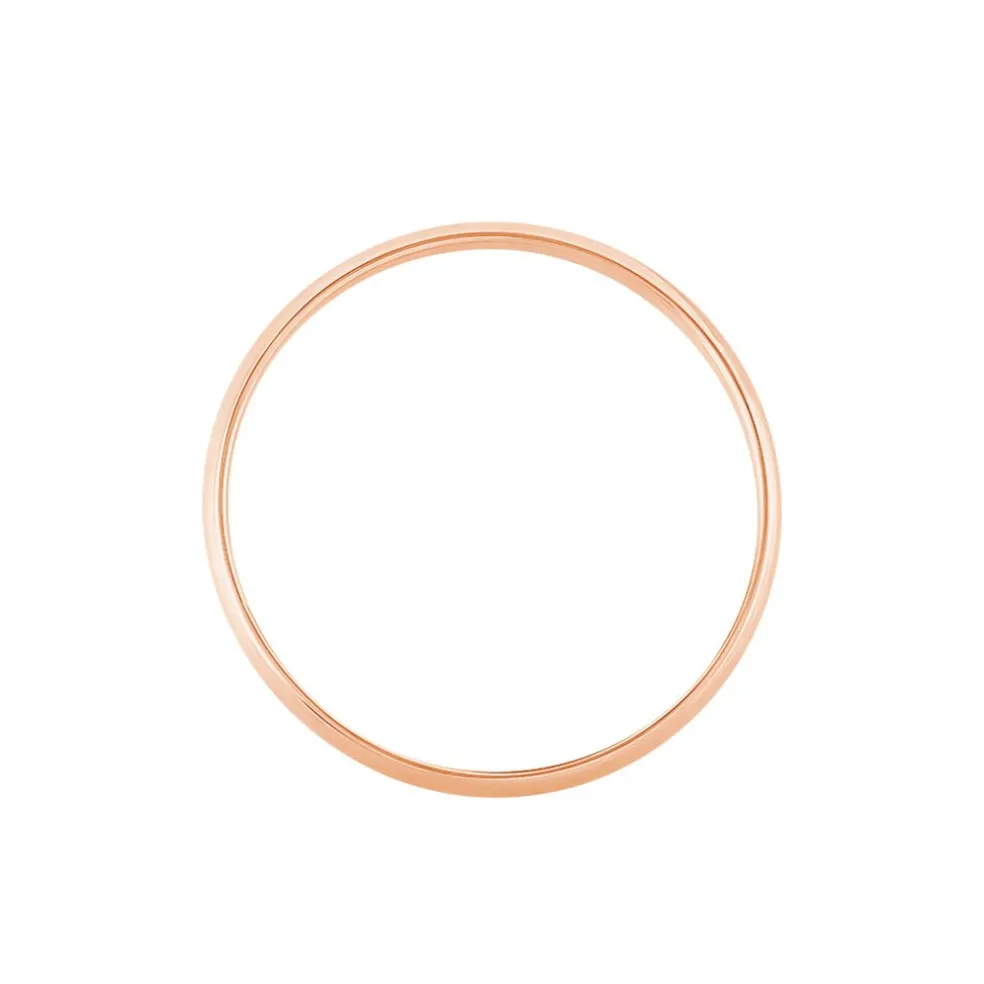 Alliance Meredithe Demi Jonc Classique Or Rose