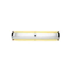 Alliance Miroir Ruban Plat Or Bicolore