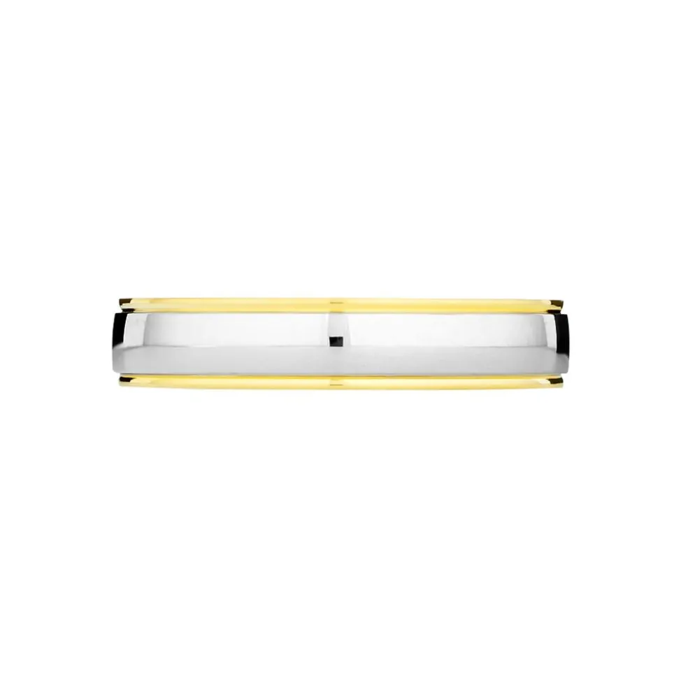 Alliance Miroir Ruban Plat Or Bicolore