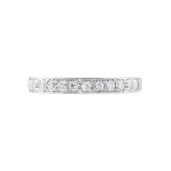 Alliance Valentine Or Blanc Diamant Synthetique