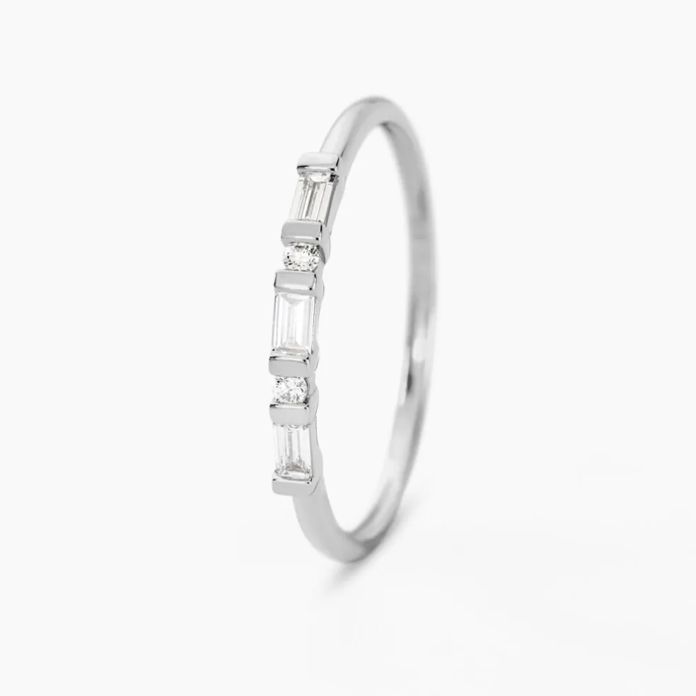 Bague 1986 Or Blanc Diamant