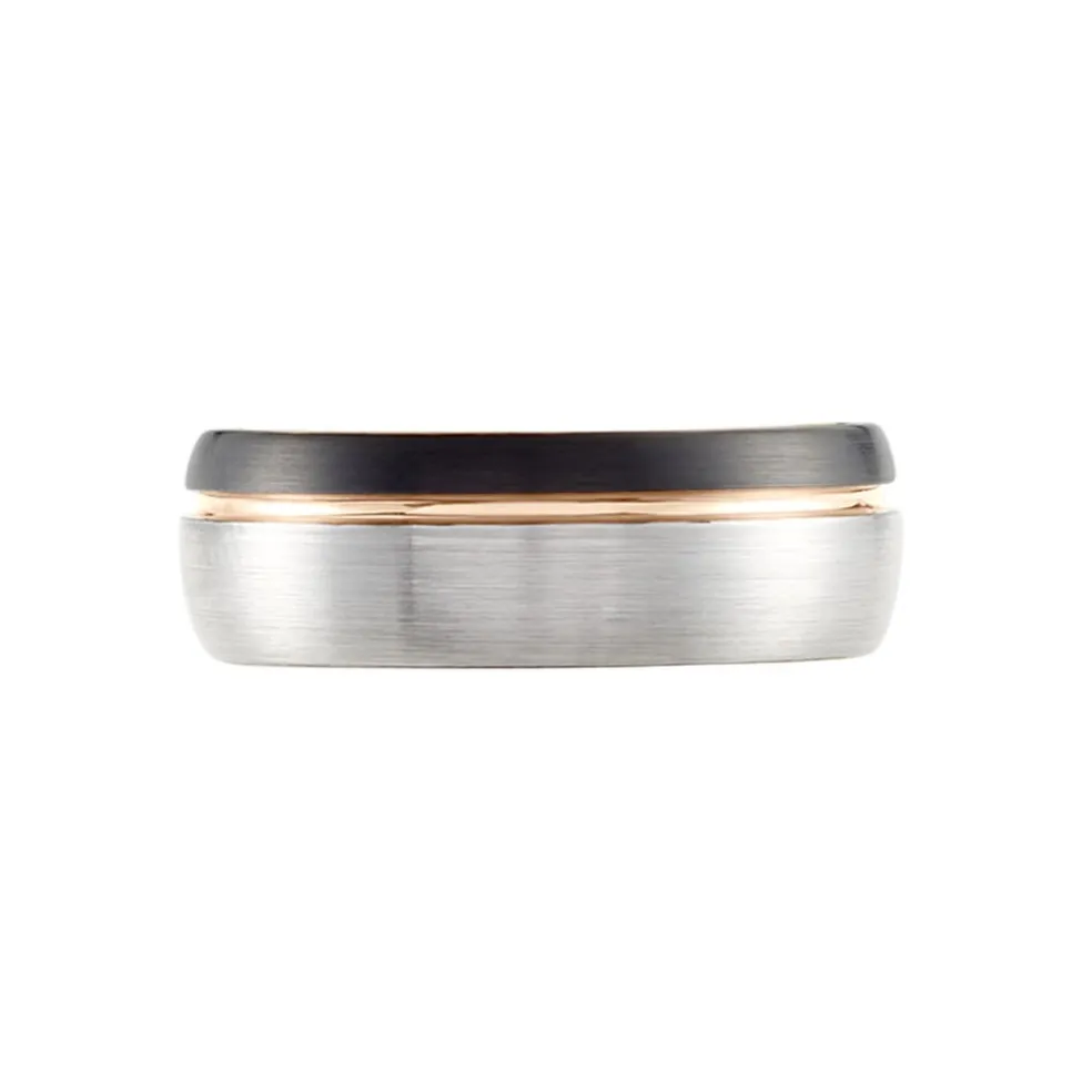 Bague Acier Gris Thibault