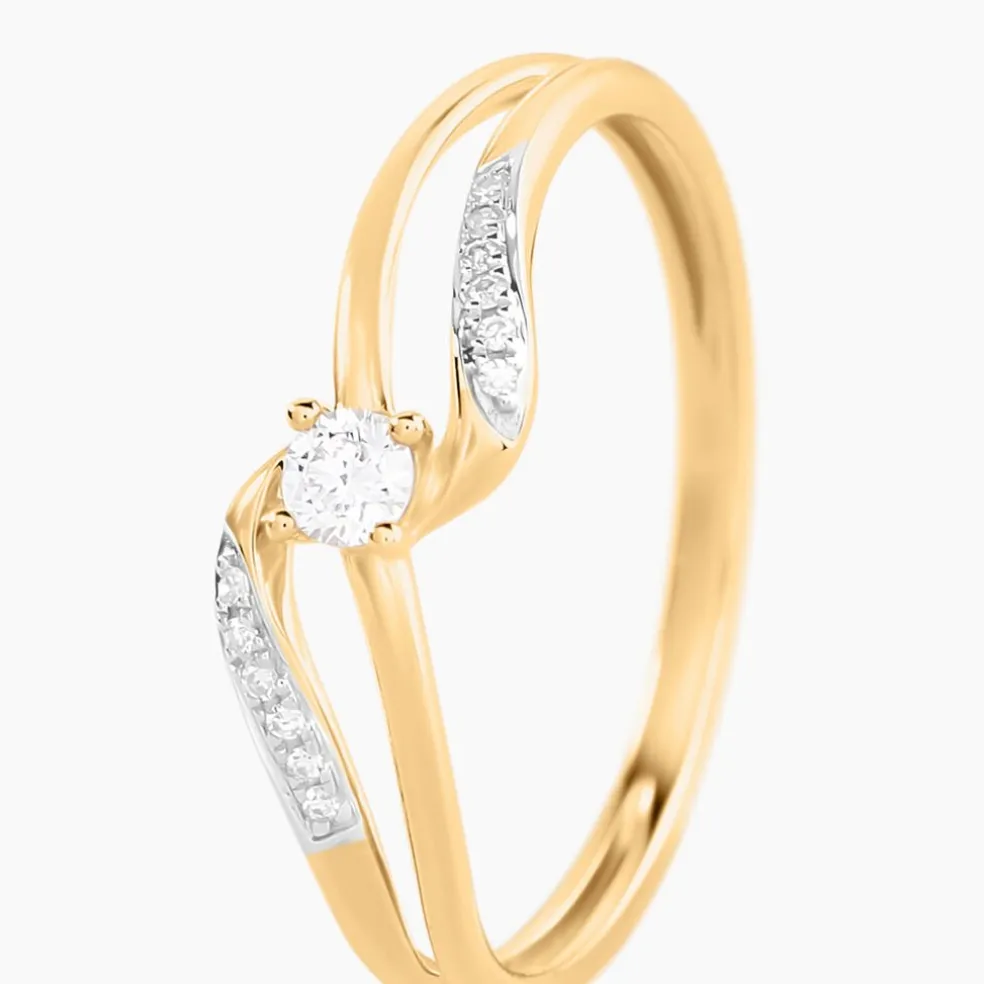 Bague Aksinya Or Jaune Diamant