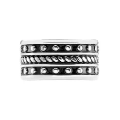 Bague Alban Argent Blanc