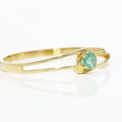 Bague Alisha Or Jaune Emeraude