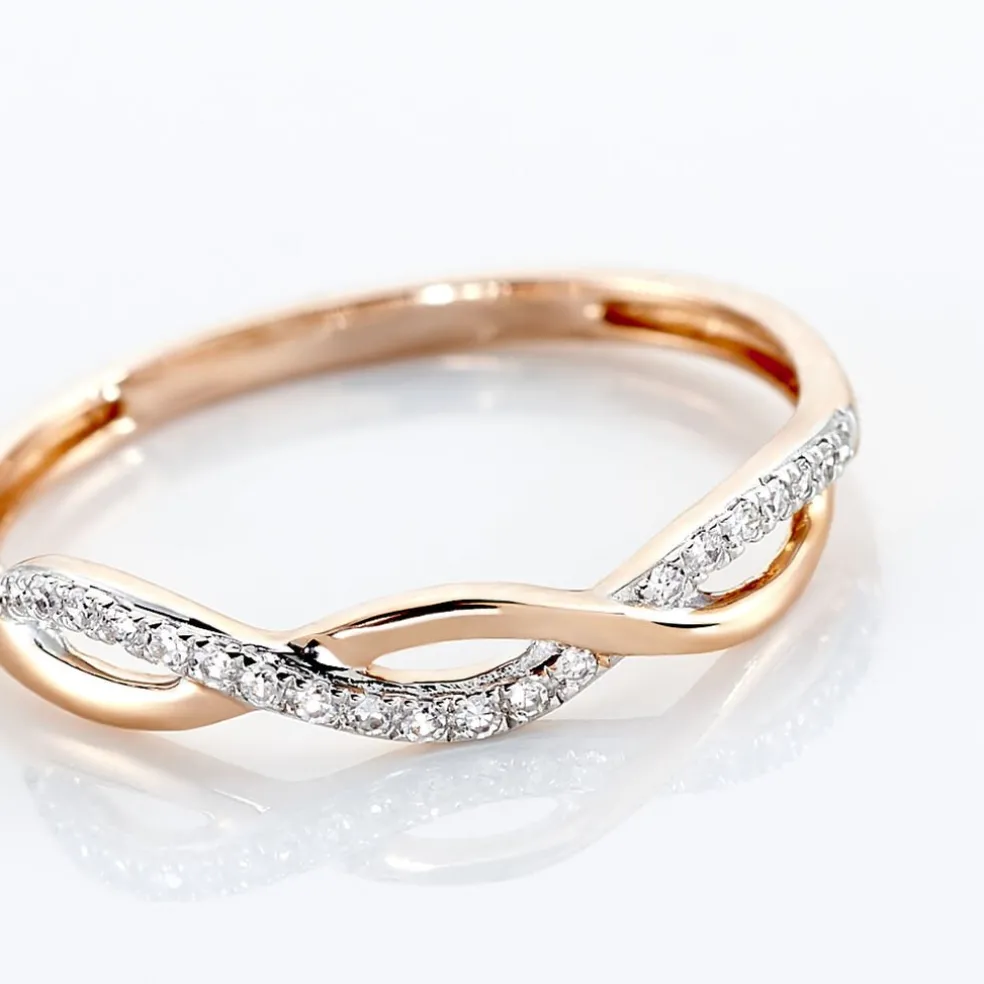 Bague Alizee Or Rose Diamant