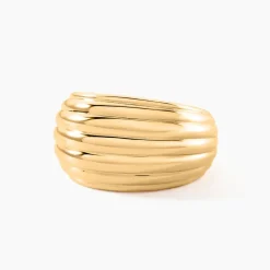 Bague Amae Plaque Or Jaune