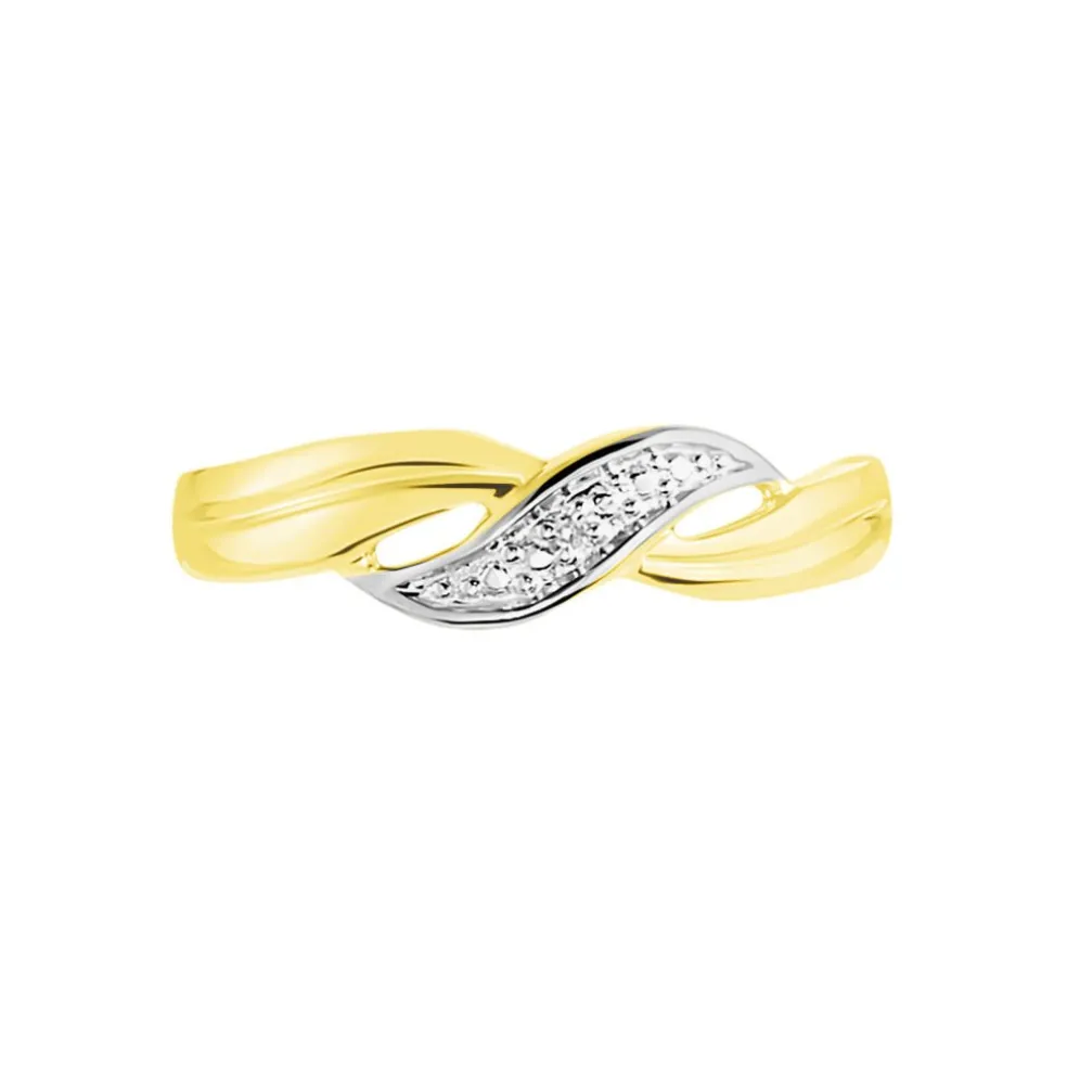 Bague Amayas Or Bicolore Diamant