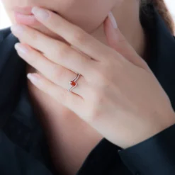 Bague Anja Or Jaune Citrine Et Diamant