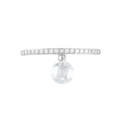 Bague Aodh Argent Blanc Oxyde De Zirconium