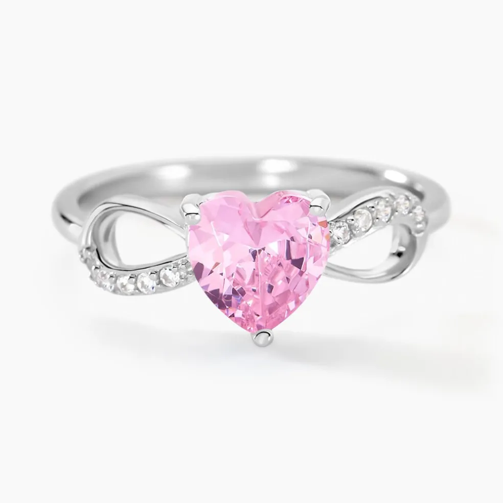 Bague Argent Blanc Atieno Oxyde De Zirconium