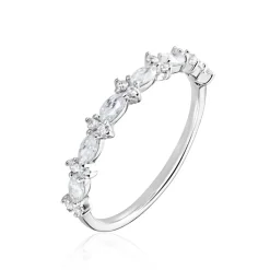 Bague Argent Blanc Coby Oxydes De Zirconium
