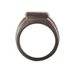 Bague Argent Noir