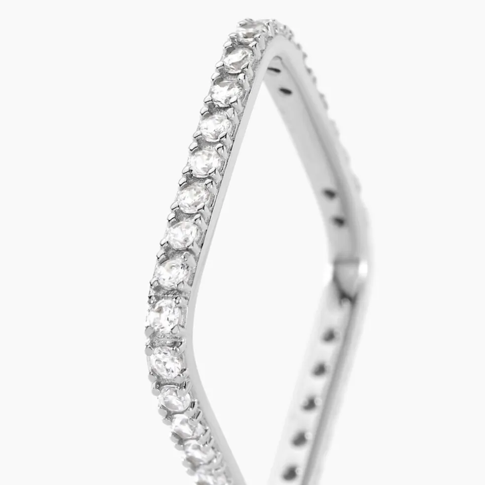 Bague Aselya Argent Blanc Oxyde De Zirconium