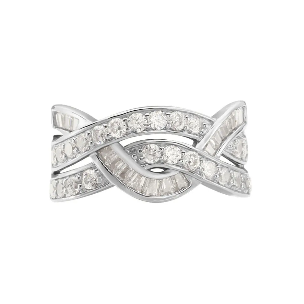 Bague Audon Argent Blanc Oxydes De Zirconium