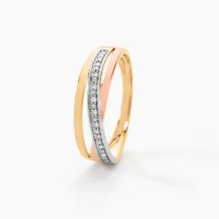 Bague Baliatina Or Tricolore Diamant