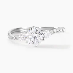 Bague Berata Or Blanc Oxyde De Zirconium
