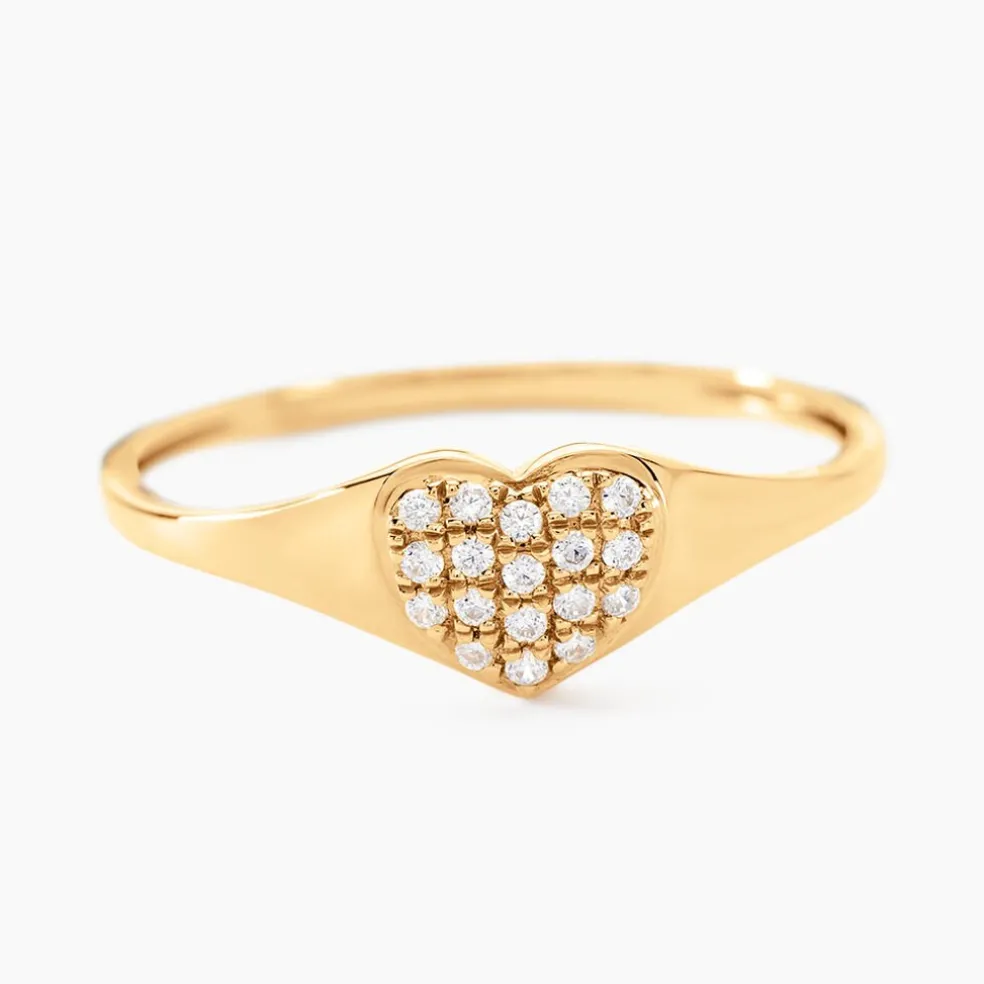 Bague Bomb Lover Or Jaune Oxyde De Zirconium
