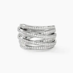 Bague Caledonia Argent Blanc Oxyde De Zirconium