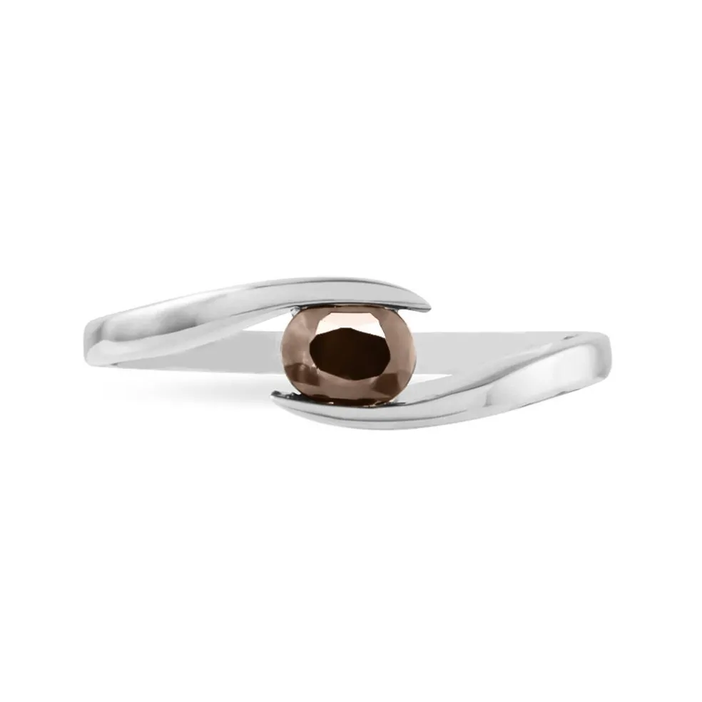 Bague Camilia Or Blanc Quartz