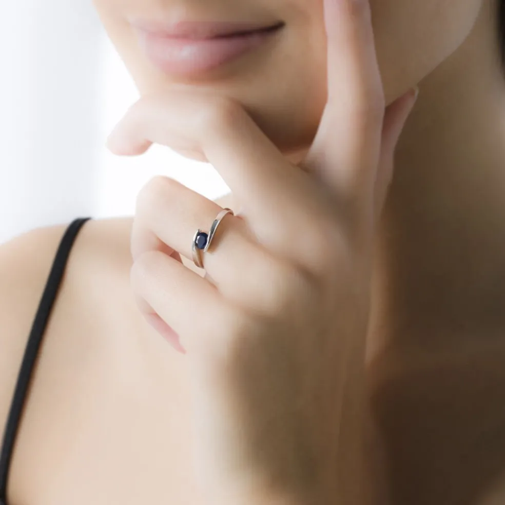 Bague Camilia Or Blanc Quartz