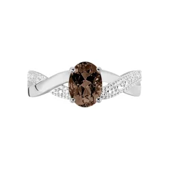 Bague Candice Or Blanc Quartz