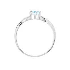 Bague Candice Or Blanc Topaze
