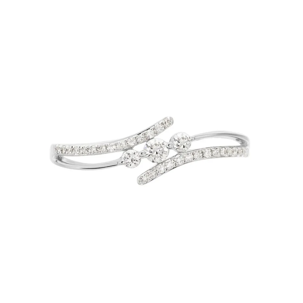 Bague Carey Or Blanc Diamant