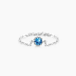 Bague Chaine Rio Selaron Argent Oxyde De Zirconium