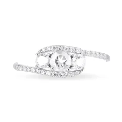 Bague Chloe Or Blanc Oxyde De Zirconium