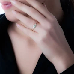 Bague Chloe Or Jaune Rubis Et Diamant