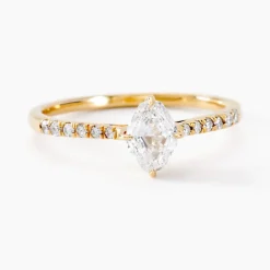 Bague Collection Icone Or Jaune Diamant Synthétique