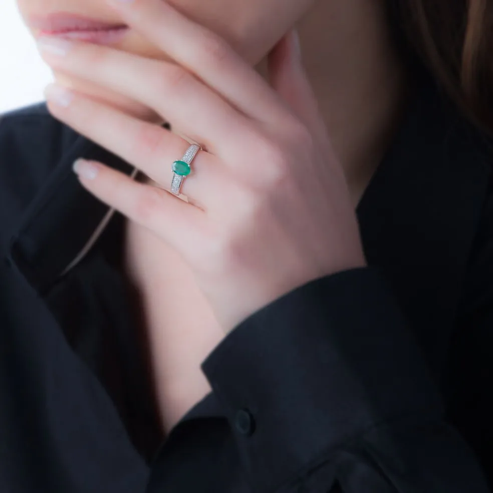 Bague Crista Or Jaune Topaze Et Diamant