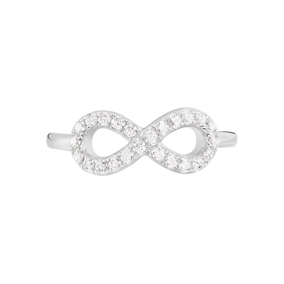 Bague Davila Argent Blanc Oxyde De Zirconium